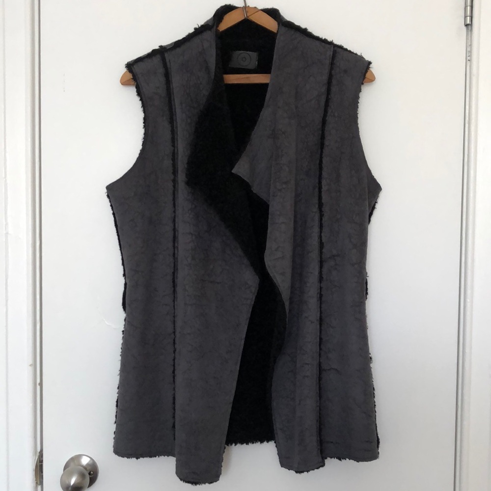 Alchemist by Caroline Mewe faux sheepskin vest